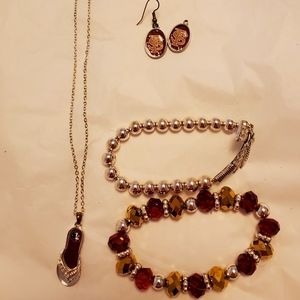 Lot of Florida State game day jewelry